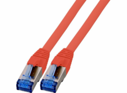 Patch kabel EFB RJ45 S/FTP, Cat.6A, Cat.7 RohCable TPE superflex, 1m, červený (K5525FRT.1)