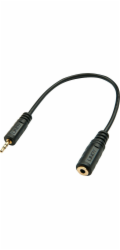 Lindy Jack 2,5 mm - Jack 3,5 mm kabel 0,2 m černý (35698)