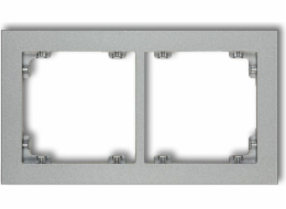 Karlik Univerzální dvojitý rám Deco stříbrná metalíza (7DR-2)