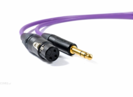 Melodika Jack 6,3mm - XLR kabel 20m fialový
