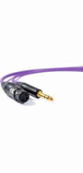Melodika Jack 6,3mm - XLR kabel 20m fialový