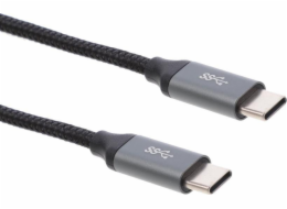 Montis USB-C - USB-C USB kabel 1 m Černostříbrný (MT004)