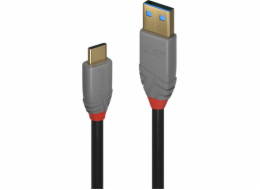 Lindy USB-A - USB-C USB kabel 1 m šedý (36911)