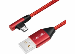 LogiLink USB-A - microUSB USB kabel 0,3 m červený (CU0149)
