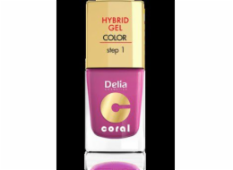 Delia Cosmetics Coral Hybrid Gel nail nail č. 21 fuchsiová 11ml