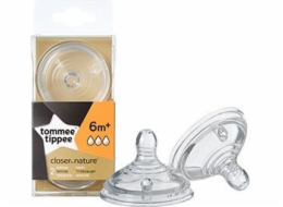 Tommee Tippee silikonový dudlík 6m+ 2 kusy (TT0086)