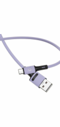 Usams USB-A – USB-C kabel USB 1 m fialový (69874-uniw)