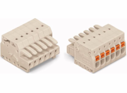 Zásuvka Wago MCS-MINI, 10-pólová, světle šedá, rozteč 3,5 mm (2734-110)