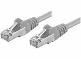 Goobay F/UTP propojovací kabel kat. 5e CCA šedý 0,5 m (50126)
