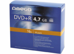 Omega DVD+R 4,7 GB 16x 10 kusů (56823)