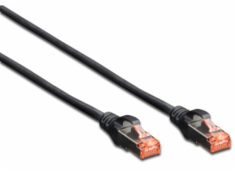 Digitus Patchcord CAT6, S-FTP, 2m, černý, 10 kusů (DK-1644-020-BL-10)