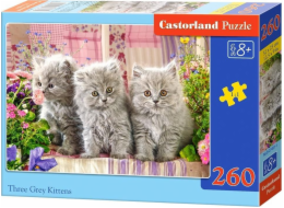 Castorland Puzzle Tři šedá koťátka