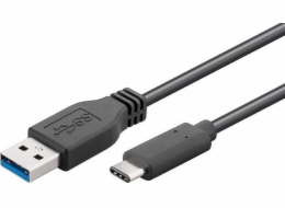 USB MicroConnect USB-A – kabel USB-C 3 m černý (USB3.1CA3)