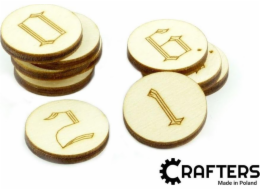 Crafters : Dřevěné značky - čísla (10)