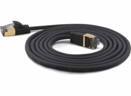 Wantec  Extra tenký kabel Cat.7 Raw Patch kabel SSTP - 10 m -Cat.7 Raw kabel - S / FTP (S-STP) - RJ-45 - RJ-45 - Black (7207)