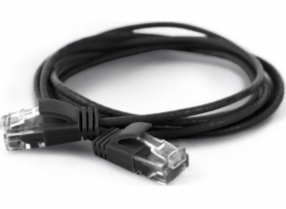 Wantec  wW Patch kabel CAT6A (rand 2,8 mm) UTP černý 7,0 m (7318)