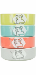 Miska Trixie, pro křečka, keramická, 90 ml/o 8 cm, s potiskem