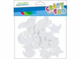 Craft with Fun CF EVA DEKORACE HVĚZD FLUO SPOIL 40ST 12/144