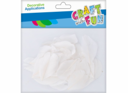 Craft with Fun CF DEKORACE PEŘÍM 3G/5-8CM BÍLÁ PBH 20/1200