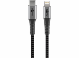 Goobay USB-A - Lightning kabel 1 m stříbrný (49271)