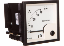 Eti-Polam Analogový deskový ampérmetr 40A třída 1,5 72x72mm EQ72 004805346