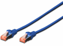 Digitus Patchcord CAT6, S-FTP, 3m, modrý, 10 kusů (DK-1644-030-B-10)