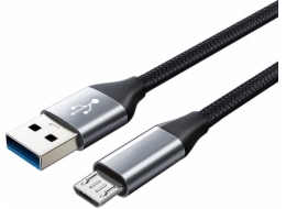 Montis USB-A - microUSB USB kabel 2 m černý (MT049)