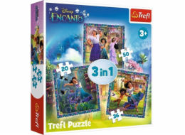 Trefl PUZZLE 3 V 1 KOSTKY HRDINOVÉ MAGICKÉHO ENCANTA