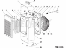 Dedra termostat 16A