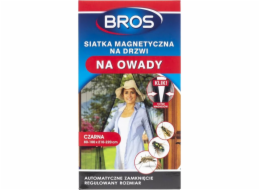 Bros Bros Magnetická síť na dvířka proti hmyzu, černá, 100 x 220 cm