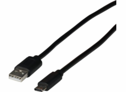 EFB USB kabel USB-A - USB-C 3 m černý (EBUSBC-USB20AK.3)