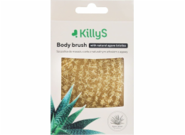 KILLYS_Body Brush tělový kartáč s přírodními štětinami z agáve