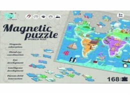 Mega kreativní HRA EDUK MAGN PUZZLE MAPA SVĚTA 30X23X6 PUD 9/18