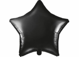 Fóliový balónek Party Deco Star, černý, 48cm univerzální