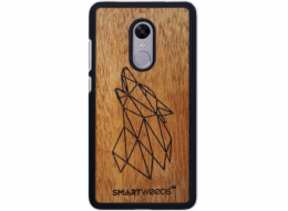Pouzdro SmartWoods Dřevěné pouzdro Wolf Xiaomi Redmi Note 4