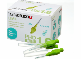 Tandex Tandex (25 ks) kuželové zubní kartáčky Lime (zelené)