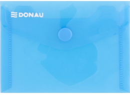 Složka na obálky Donau DONAU s patentním uzávěrem, PP, A7, 180 mikronů, modrá