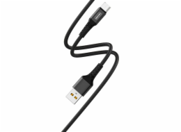 Denmen USB-A - microUSB USB kabel 1 m černý (29356)
