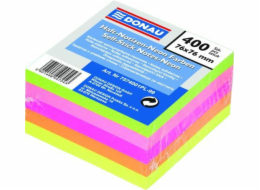 Donau Sticky notes 76x76mm neonové 400 karet. (14K040X)