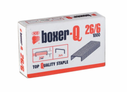 ICO Staples Boxer 26/6, pozinkovaný, 1000 kusů (ISAXBQ26/6)