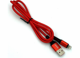 Denmen USB-A - microUSB USB kabel 1 m červený (29354)