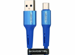 Somostel USB-A - microUSB USB kabel 1 m Modrý (25694)