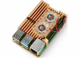 JustPi Case se dvěma ventilátory Raspberry Pi 4B (DNG-16015)