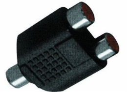 LechPol AV adaptér RCA (Cinch) - RCA (Cinch) x2 černý (ZLA0306)