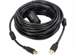 USB MicroConnect USB-A - USB-B kabel 15 m černý (USBAB15B-ACTIVE)
