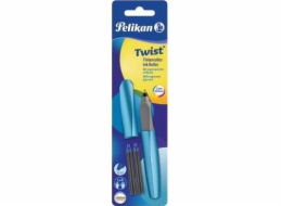 Pelikan kuličkové pero Twist R457 Frosted Blue + 2 náplně bl
