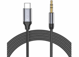 Tech-Protect USB-C USB kabel – Mini Jack 3,5 mm 1 m černý (THP1582)