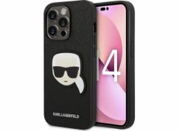 Karl Lagerfeld Karl Lagerfeld Saffiano Karl Head Patch Case - iPhone 14 Pro Max Case (černý)