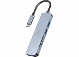 T-Phox HUB stanice/replikátor T-PHOX TPH2041 5V1 USB-C/HDMI USB3.0x1+USB2.0x1+HDMI 4K