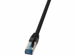 LogiLink LogiLink Patch kabel CAT6A S/FTP AWG27f. Průmyslová černá 7,5m
